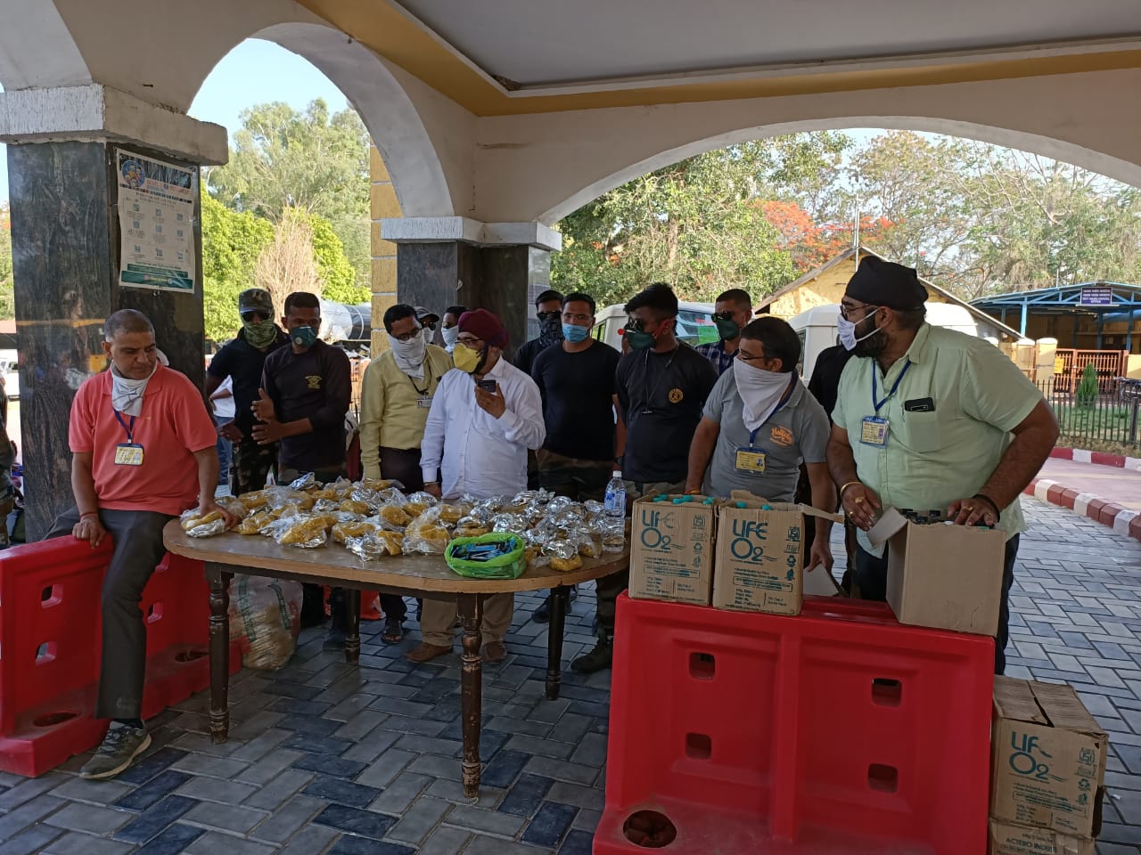 Community members and staff at a program event